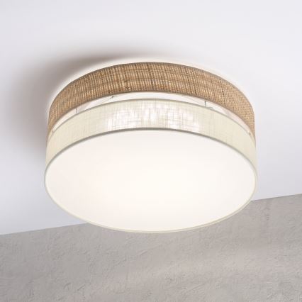 LED-kattovalaisin SIRJA BOHO LED/36W/230V 4000K Ø 45 cm beige/kerma