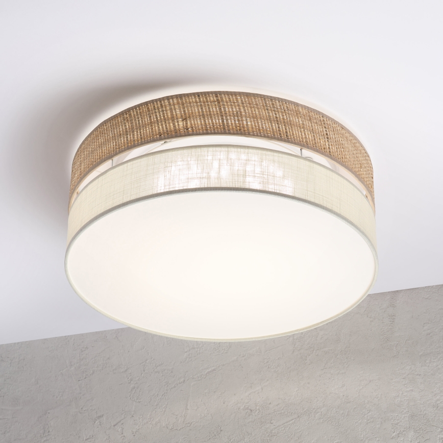 LED-kattovalaisin SIRJA BOHO LED/36W/230V 4000K Ø 45 cm beige/kerma