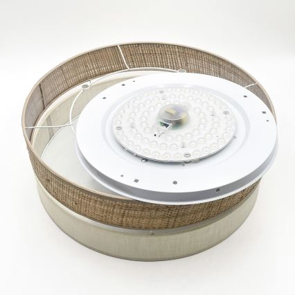 LED-kattovalaisin SIRJA BOHO LED/36W/230V 4000K Ø 45 cm beige/kerma