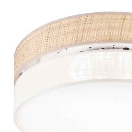 LED-kattovalaisin SIRJA BOHO LED/36W/230V 4000K Ø 45 cm beige/kerma