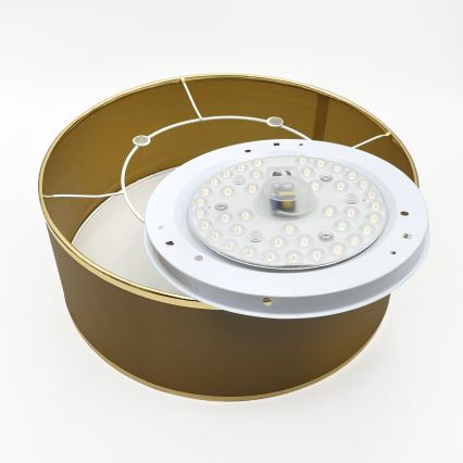 LED-kattovalaisin SIRJA LED/20W/230V 4000K halkaisija 35 cm ruskea/kulta