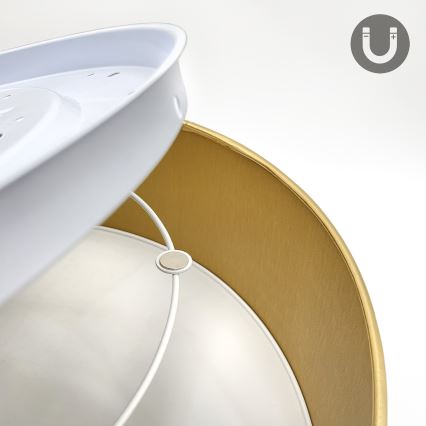 LED-kattovalaisin SIRJA LED/36W/230V 4000K Ø 45 cm ruskea/kultainen