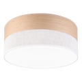 LED-kattovalaisin SIRJA WOOD LED/20W/230V halkaisija 35 cm valkoinen/tammi