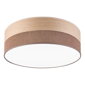 LED-kattovalaisin SIRJA WOOD LED/36W/230V halkaisija 45 cm ruskea/tammi
