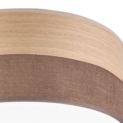 LED-kattovalaisin SIRJA WOOD LED/36W/230V halkaisija 45 cm ruskea/tammi