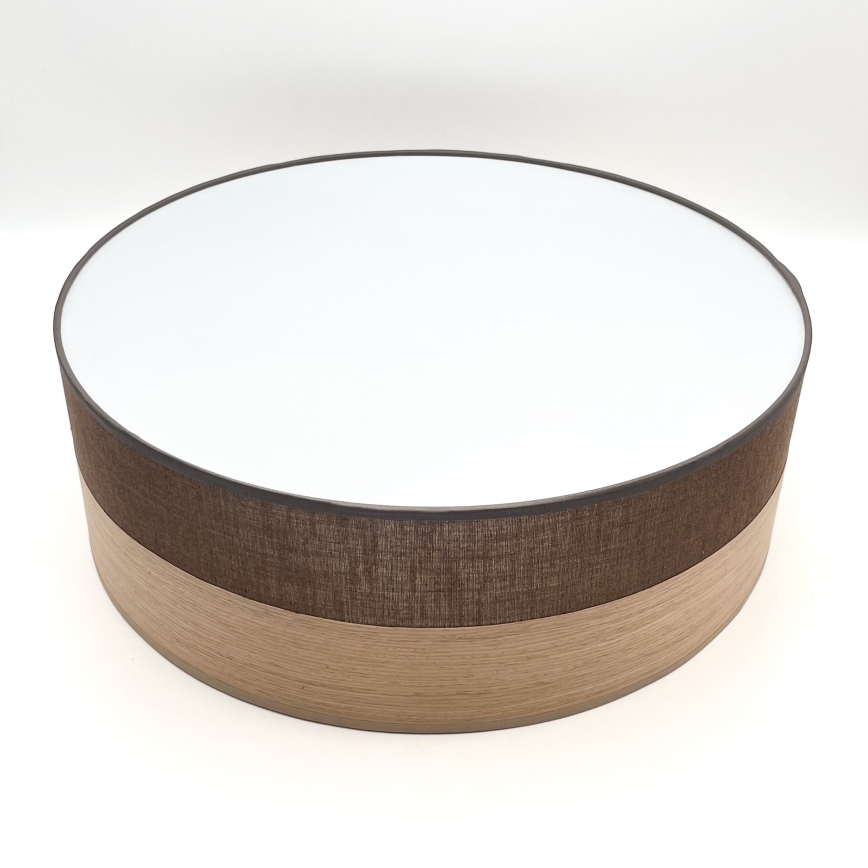 LED-kattovalaisin SIRJA WOOD LED/36W/230V halkaisija 45 cm ruskea/tammi