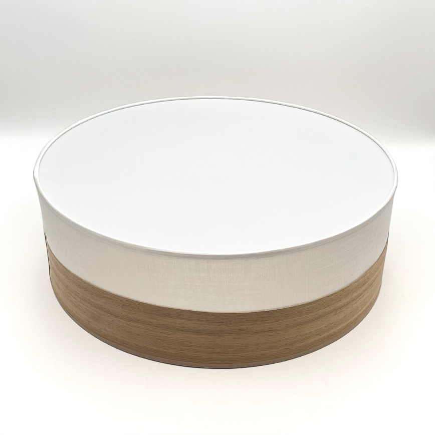 LED-kattovalaisin SIRJA WOOD LED/36W/230V halkaisija 45 cm valkoinen/tammi