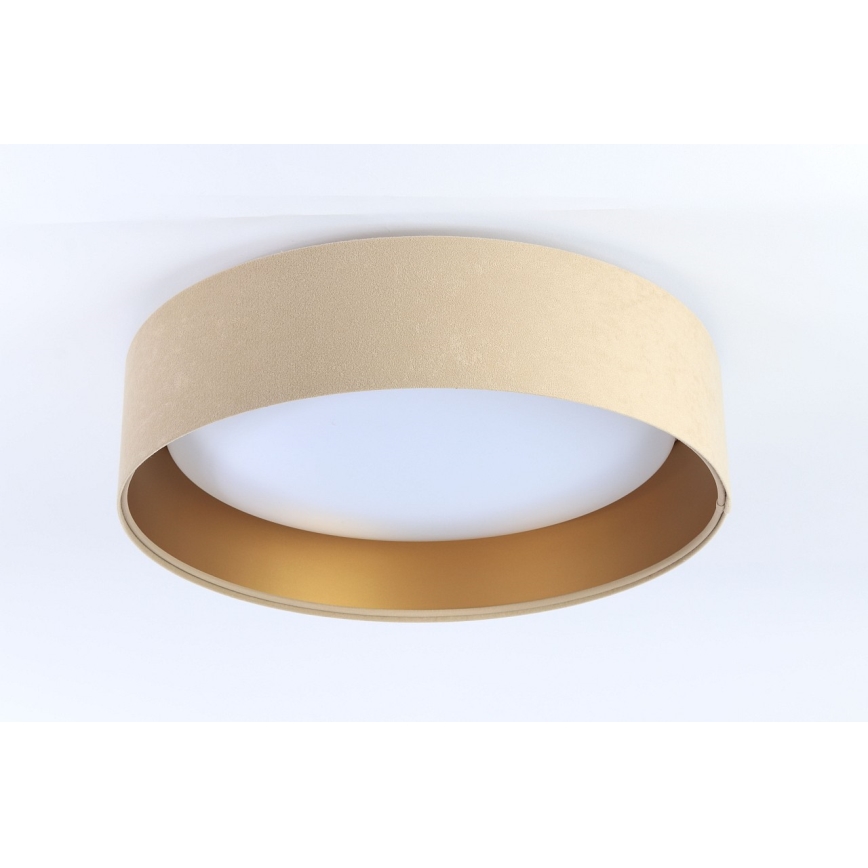 LED Himmennettävä kattovalaisin SMART GALAXY LED/36W/230V d. 55 cm 2700-6500K Wi-Fi Tuya beige/kulta + kaukosäädin