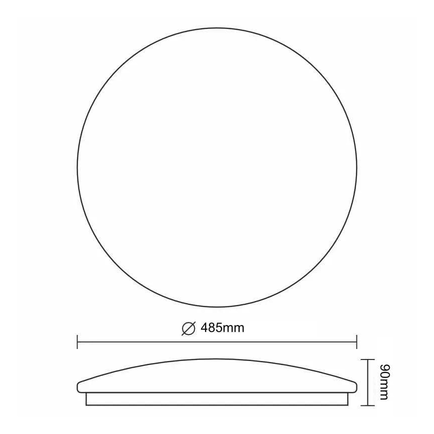 Himmennettävä LED-kattovalaisin STAR LED/48W/230V 3000-6500K + kauko-ohjaus