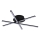 LED-kattovalaisin STICK LED/12W/230V musta