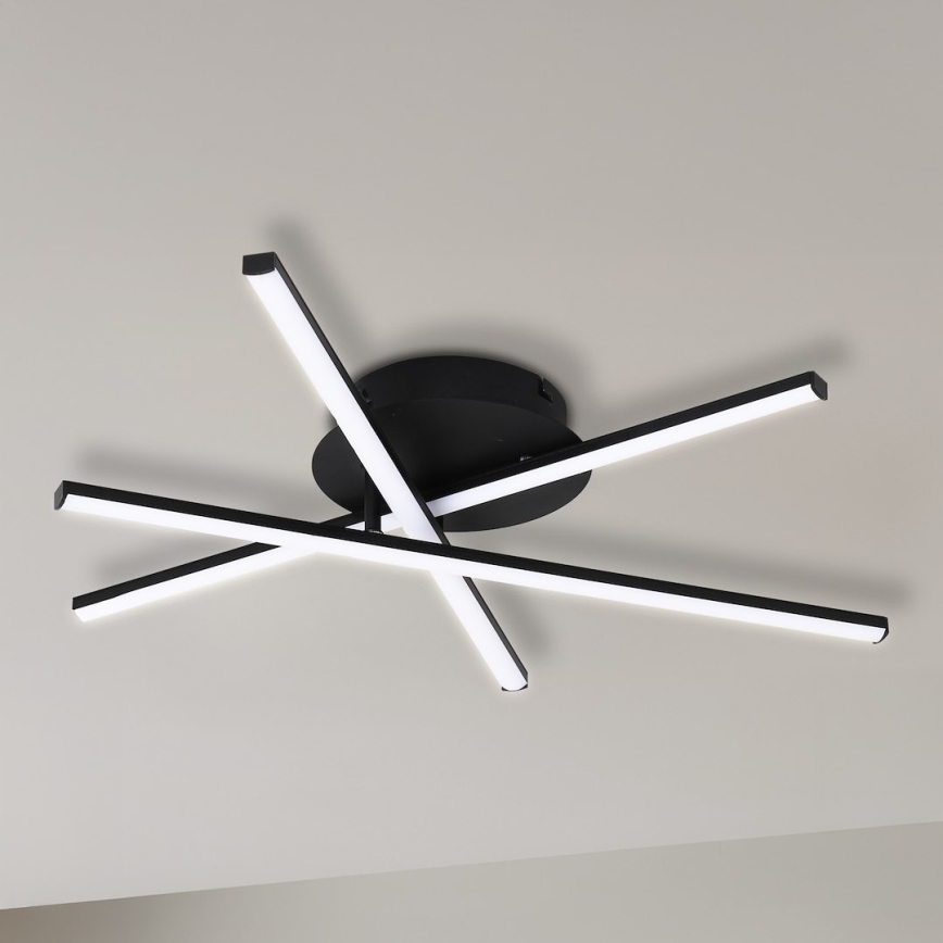 LED-kattovalaisin STICK LED/12W/230V musta