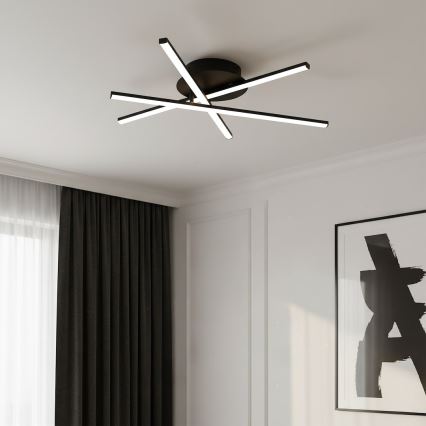 LED-kattovalaisin STICK LED/12W/230V musta