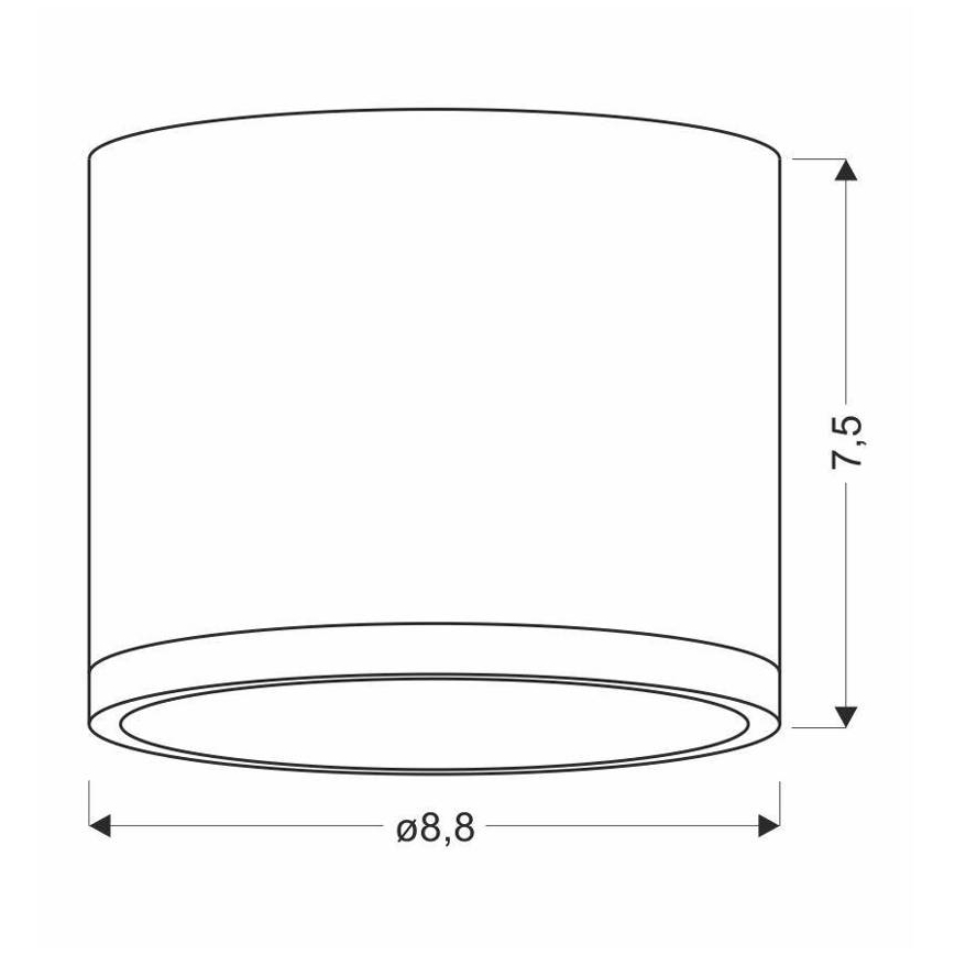 LED-kattovalaisin TUBA LED/9W/230V