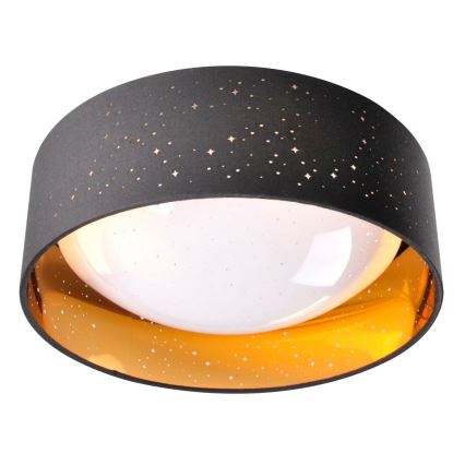 LED-kattovalaisin TULUZA LED/18W/230V halkaisija 32 cm musta