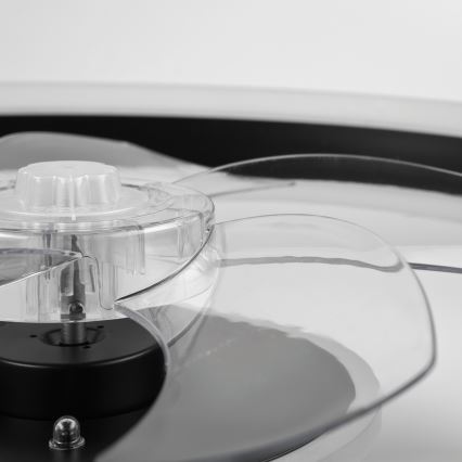 LED himmennettävä kattovalaisin tuulettimella APOLLO LED/38W/230V musta + kaukosäädin