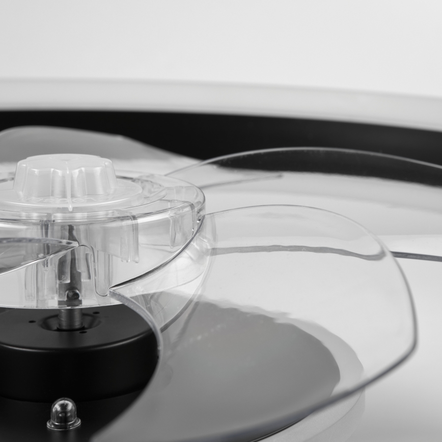 LED himmennettävä kattovalaisin tuulettimella APOLLO LED/38W/230V musta + kaukosäädin