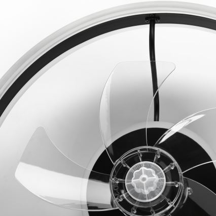 LED himmennettävä kattovalaisin tuulettimella APOLLO LED/38W/230V musta + kaukosäädin