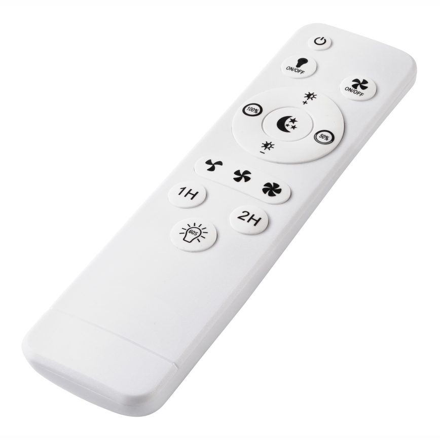 LED himmennettävä kattovalaisin tuulettimella APOLLO LED/38W/230V musta + kaukosäädin