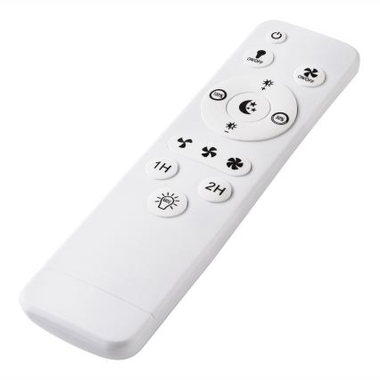 LED himmennettävä kattovalaisin tuulettimella FARGO LED/37W/230V musta + kaukosäädin