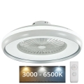 LED-kattovalaisin tuulettimella LED/45W/230V 3000/4000/6500K harmaa + kauko-ohjaus