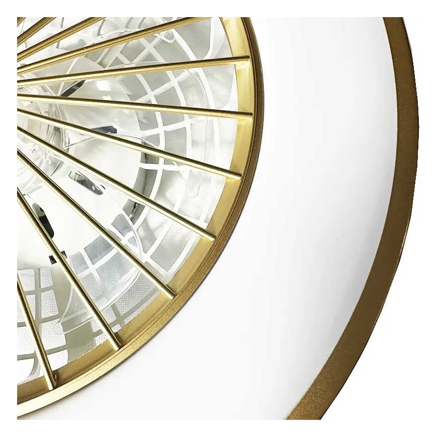 LED Himmennettävä kattovalaisin tuulettimella OPAL LED/48W/230V 3000-6500K + kauko-ohjaus