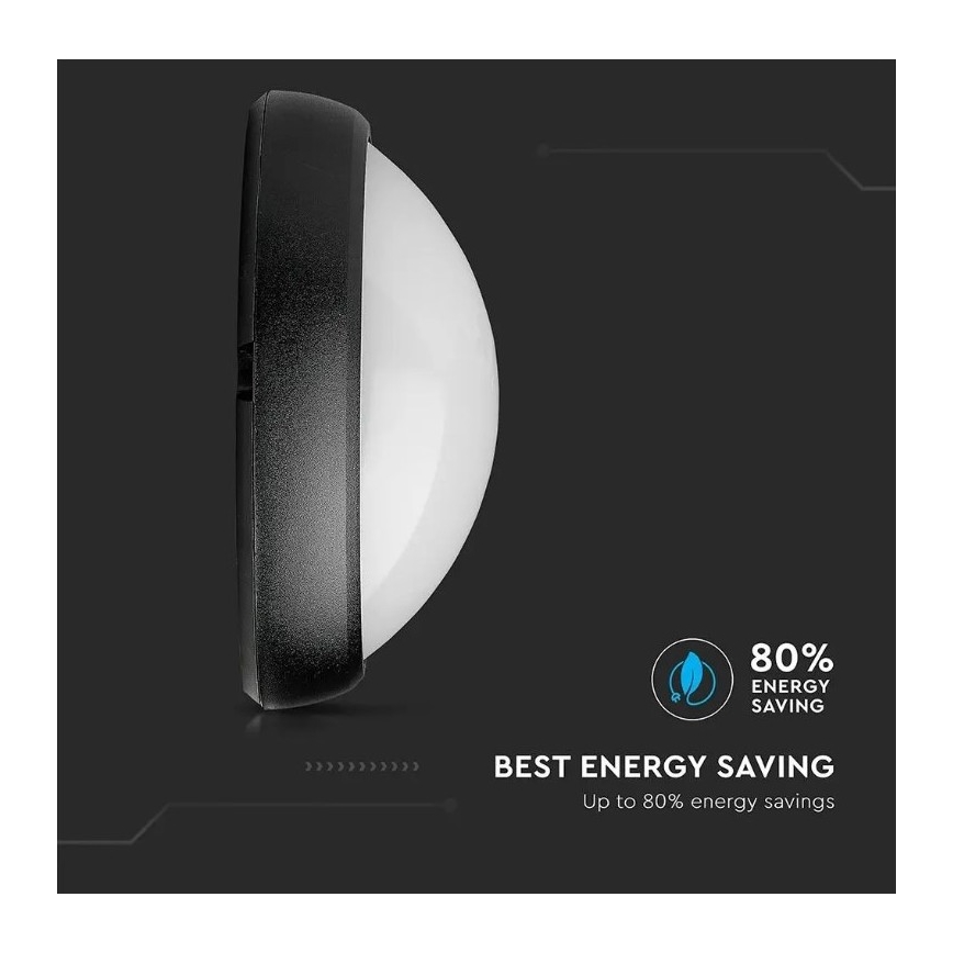 LED-kattovalaisin ulkokäyttöön LED/12W/230V IP54