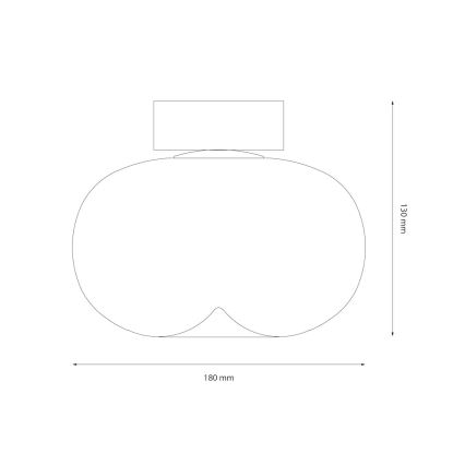LED-kattovalaisin VASO LED/4W/230V halkaisija 18 cm kulta/savuinen