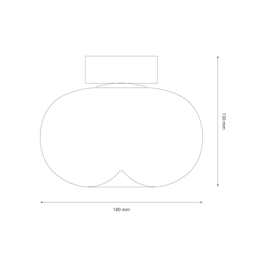 LED-kattovalaisin VASO LED/4W/230V halkaisija 18 cm kulta/savuinen