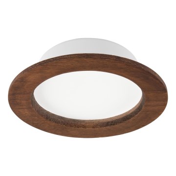 LED Kattovalaisin WOODY SPOT LED/12,5W/230V 3000K kirsikka Ø 16 cm