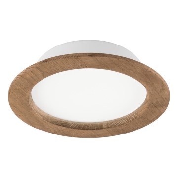 LED Kattovalaisin WOODY SPOT LED/16,5W/230V 4000K pähkinä Ø 18,5 cm