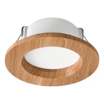 LED Kattovalaisin WOODY SPOT LED/5,5W/230V 4000K tammi ? 10 cm