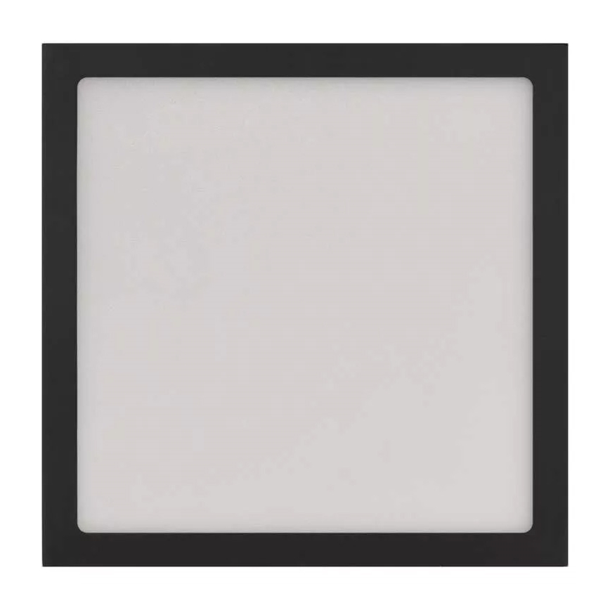 LED Kattovalo NEXXO LED/12,5W/230V 3000/3500/4000K 17x17 cm musta