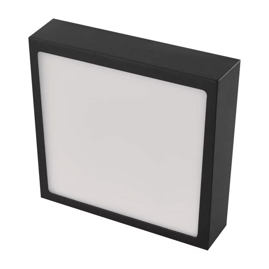 LED Kattovalo NEXXO LED/12,5W/230V 3000/3500/4000K 17x17 cm musta