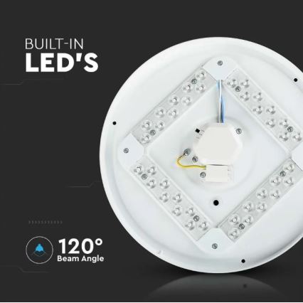 LED Kattovalo LED/18W/230V d. 31 cm 3000/4000/6400K