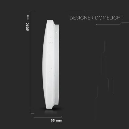 LED Kattovalo LED/18W/230V d. 31 cm 3000/4000/6400K