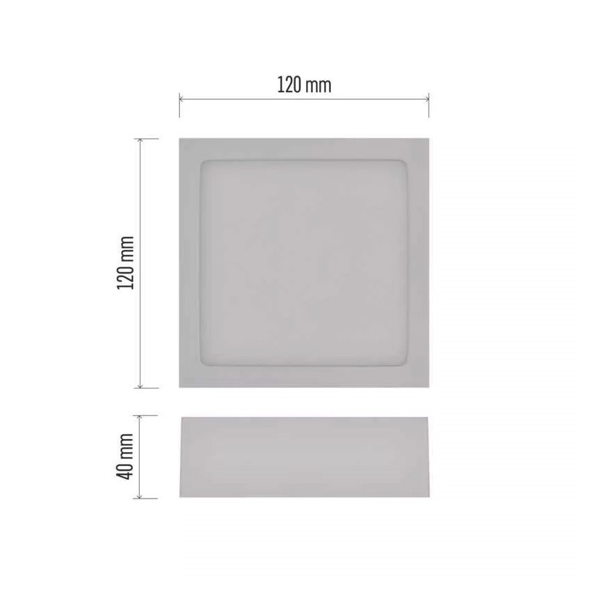 LED Kattovalo NEXXO LED/7,6W/230V 3000/3500/4000K 12x12 cm valkoinen