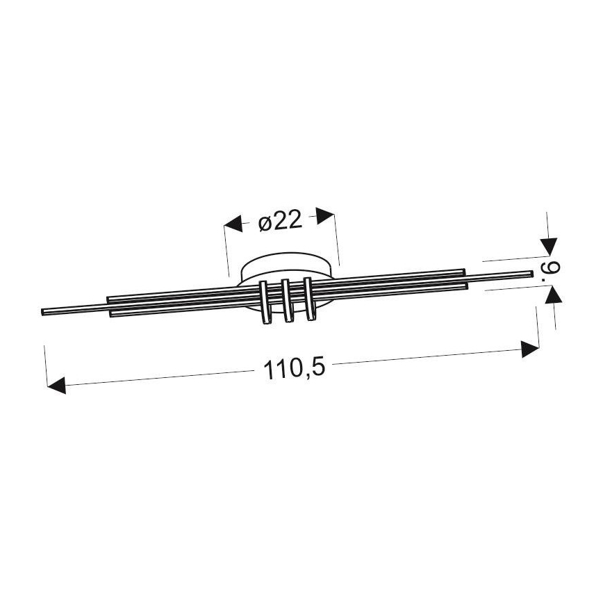 LED-kattovalo NAKSOS LED/40W/230V