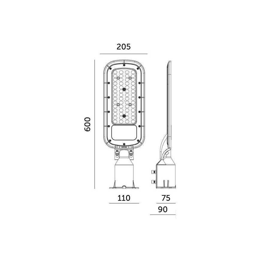 LED-katuvalaisin BRELUXO LED/200W/230V 4000K IP65