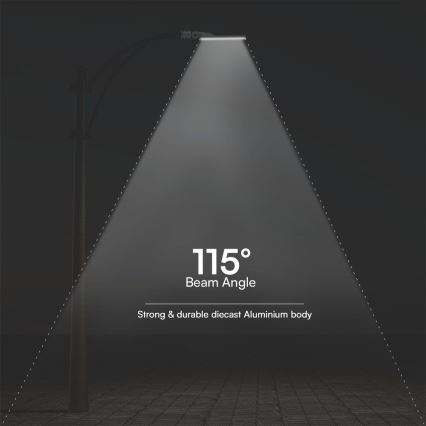 LED-katuvalaisin hämäräkytkimellä SAMSUNG CHIP LED/100W/230V 4000K IP65 harmaa