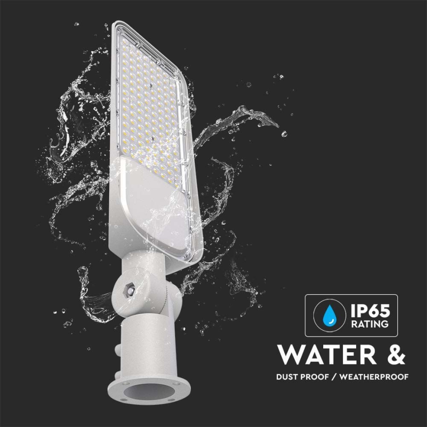 LED-katuvalaisin SAMSUNG CHIP LED/30W/230V 6500K IP65 harmaa