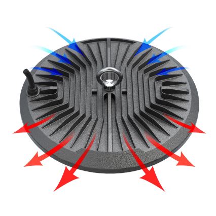 LED Kestävä tekninen valo HIGHBAY LED/200W/230V 4500K IP65 harmaa