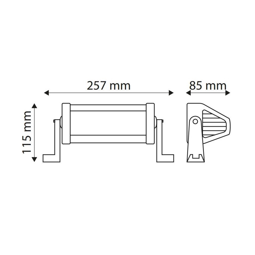 LED Kestävä valo EPISTAR LED/36W/10-30V IP67 6000K