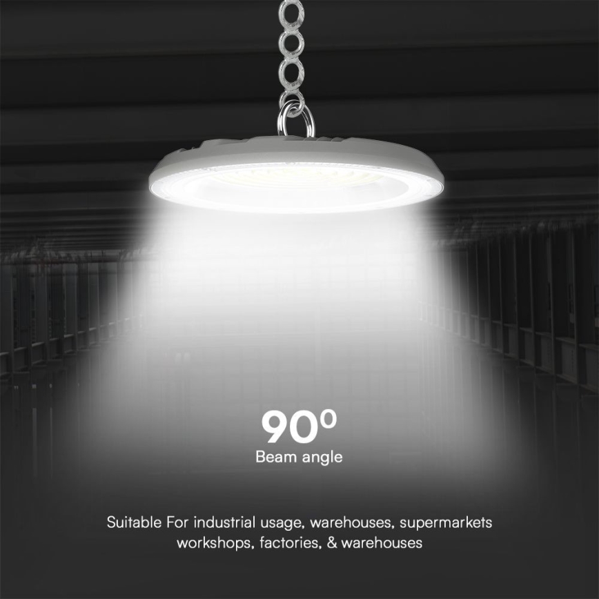 LED Kestävä valo High Bay LED/100W/230V 3000/4000/6500K IP65 ø 23,5 cm