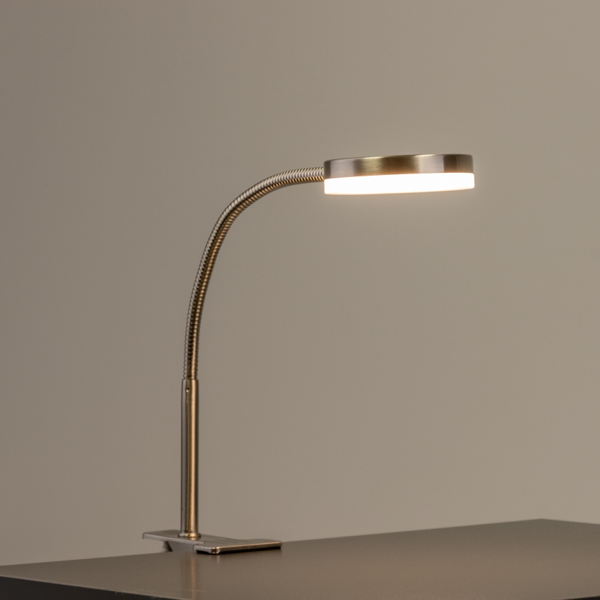 LED-klipsivalaisin LED/3,2W/230V mattakromi