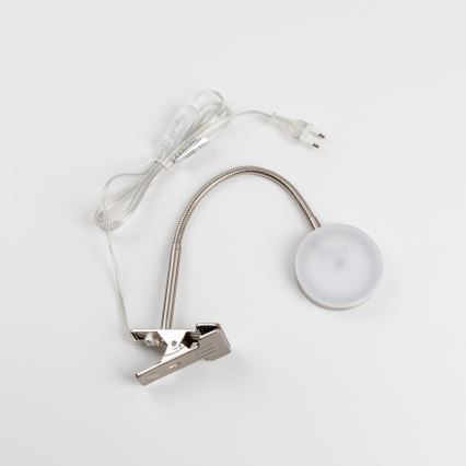 LED-klipsivalaisin LED/3,2W/230V mattakromi