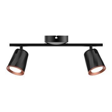 LED-kohdevalaisin 2xLED/5W/230V 3000K musta