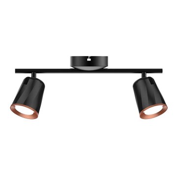 LED-kohdevalaisin 2xLED/5W/230V 4000K musta