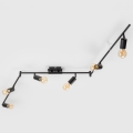 LED-kohdevalaisin 6xE27/6,5W/230V musta