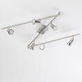 LED-kohdevalaisin 6xGU10/5W/230V mattakromi