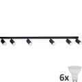 LED-kohdevalaisin ANGIE 6xGU10/6W/230V musta